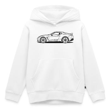 Sportwagen - Kinder Premium Organic Hoodie - Weiß - Vorne - AI Model Kid Female (0cm)