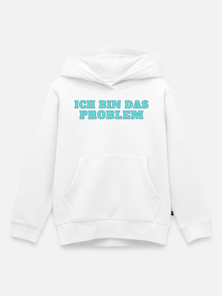 Ich bin das Problem – Selbstironie - Kinder Premium Organic Hoodie - Weiß