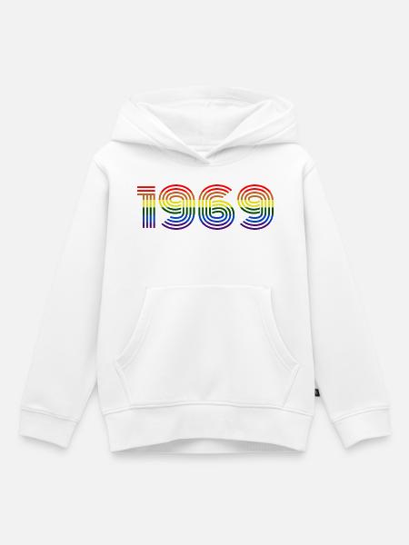 Rainbow 1969 - Kinder Premium Organic Hoodie - Weiß