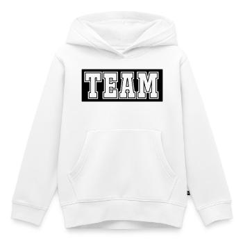 team - Kinder Premium Organic Hoodie - Weiß - Vorne - AI Model Kid Female (0cm)