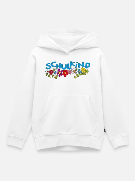 Schulkind - Kinder Premium Organic Hoodie - Weiß