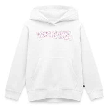 Bratislava Graffiti Souvenir - Sweat Premium à capuche enfant bio - blanc - Devant - AI Model Kid Female (0cm)