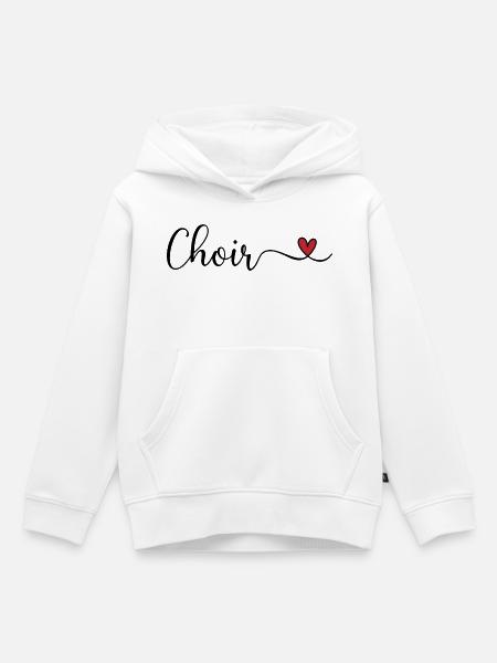 Chor - Kinder Premium Organic Hoodie - Weiß