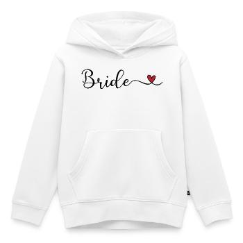 Braut - Kinder Premium Organic Hoodie - Weiß - Vorne - AI Model Kid Female (0cm)
