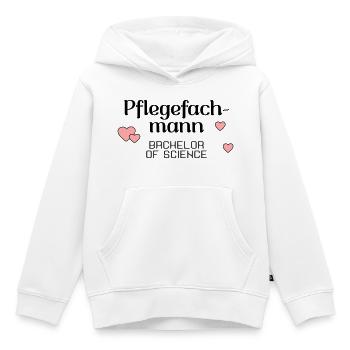 Pflegefachmann Studium Abschluss - Kinder Premium Organic Hoodie - Weiß - Vorne - AI Model Kid Female (0cm)