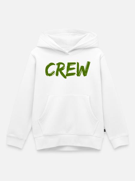 crew- - Kinder Premium Organic Hoodie - Weiß