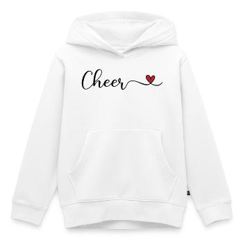 Cheer - Kids Premium Organic Hoodie - white - Front - AI Model Kid Female (0cm)