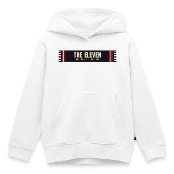 The Eleven — Supporter Scarf Design - Kids Premium Organic Hoodie - white - Front - AI Model Kid Female (0cm)