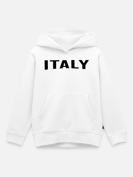 Italy - Kinder Premium Organic Hoodie - Weiß