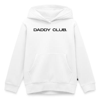 Daddy Club - Fête des pères  - Sweat Premium à capuche enfant bio - blanc - Devant - AI Model Kid Female (0cm)