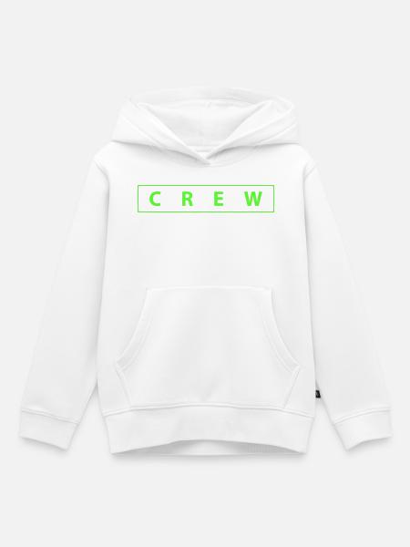 crew- - Kinder Premium Organic Hoodie - Weiß