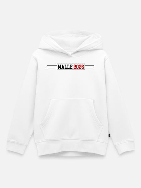 Malle 2026 - Kinder Premium Organic Hoodie - Weiß