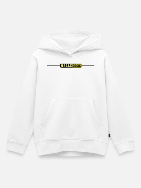 Malle 2026 - Kinder Premium Organic Hoodie - Weiß