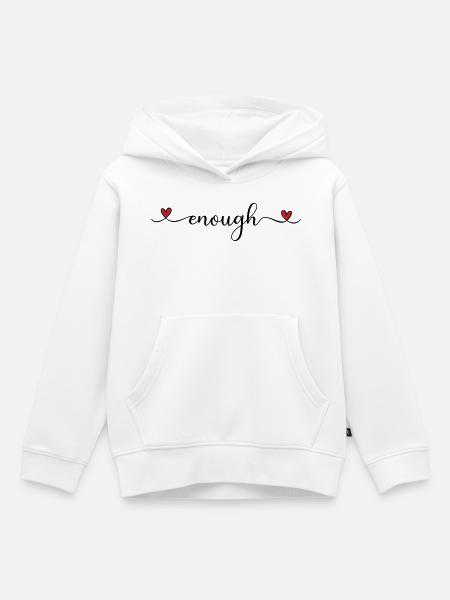 genug - Kinder Premium Organic Hoodie - Weiß