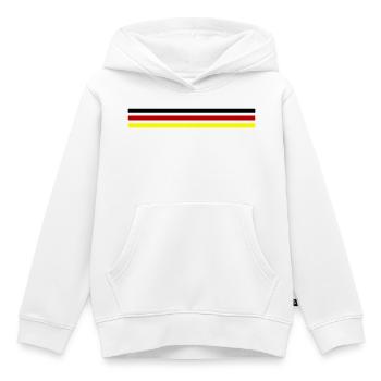 Deutschland Fahne - Kinder Premium Organic Hoodie - Weiß - Vorne - AI Model Kid Female (0cm)