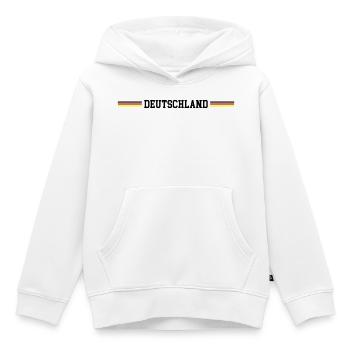 Deutschland Fahne - Kinder Premium Organic Hoodie - Weiß - Vorne - AI Model Kid Female (0cm)