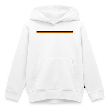 Drapeau Allemagne - Sweat Premium à capuche enfant bio - blanc - Devant - AI Model Kid Female (0cm)