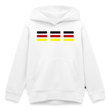 Drapeau Allemagne - Sweat Premium à capuche enfant bio - blanc - Devant - AI Model Kid Female (0cm)