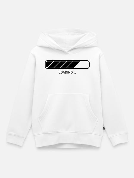 Laden - Kinder Premium Organic Hoodie - Weiß