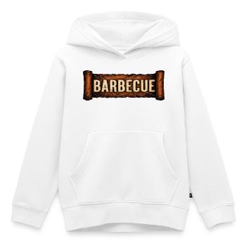 Fontaine barbecue - Sweat Premium à capuche enfant bio - blanc - Devant - AI Model Kid Female (0cm)