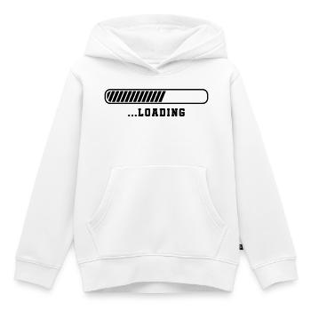 Loading - Kids Premium Organic Hoodie - white - Front - AI Model Kid Female (0cm)