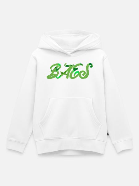 Baes Vorname - Kinder Premium Organic Hoodie - Weiß