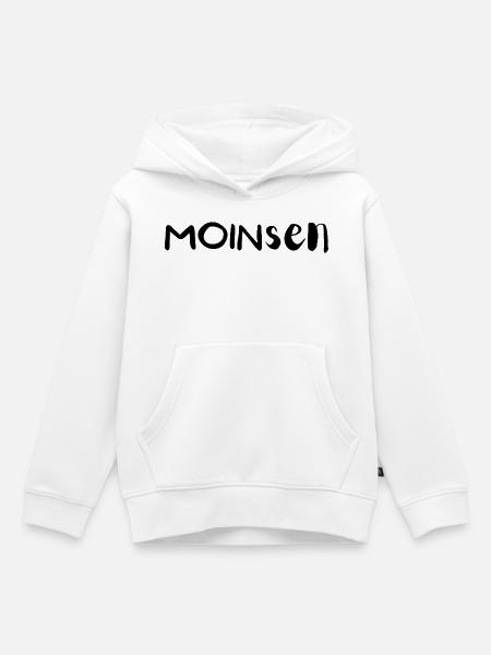 MOINSEN - Kinder Premium Organic Hoodie - Weiß