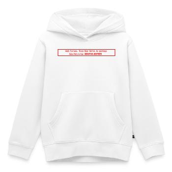 Guru_Meditation_Work_Failure_Press_Beer_Button - Sweat Premium à capuche enfant bio - blanc - Devant - AI Model Kid Female (0cm)