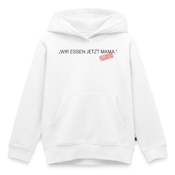 Satzzeichen Retten Leben Spruch - Kinder Premium Organic Hoodie - Weiß - Vorne - AI Model Kid Female (0cm)