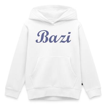 Bazi - Sweat Premium à capuche enfant bio - blanc - Devant - AI Model Kid Female (0cm)