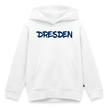 Dresden - Sachsen - Frauenkirche - Zwinger - Elbe - Kinder Premium Organic Hoodie - Weiß - Vorne - AI Model Kid Female (0cm)