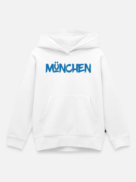 München - Bayern - Isar - Frauenkirche - Prater - Kinder Premium Organic Hoodie - Weiß
