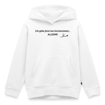 Lustiges Gartencenter Spruch T-Shirt  - Kinder Premium Organic Hoodie - Weiß - Vorne - AI Model Kid Female (0cm)
