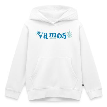 vamos - Kinder Premium Organic Hoodie - Weiß - Vorne - AI Model Kid Female (0cm)