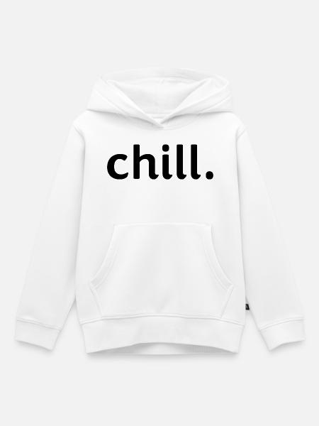 chill. - Kinder Premium Organic Hoodie - Weiß
