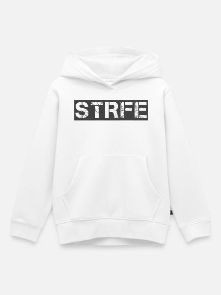 cooler Text streetart. - Kinder Premium Organic Hoodie - Weiß