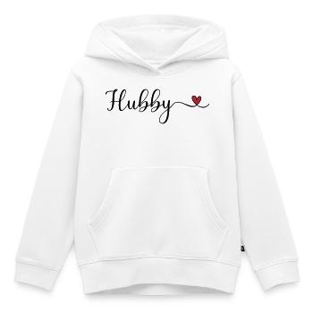 Mari - Sweat Premium à capuche enfant bio - blanc - Devant - AI Model Kid Female (0cm)