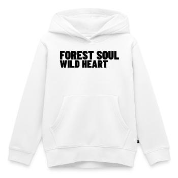 Forest Soul Wild Heart - Kinder Premium Organic Hoodie - Weiß - Vorne - AI Model Kid Female (0cm)
