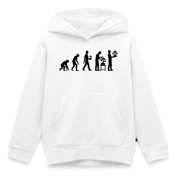 Japanese Bonsai Tree Plant Evolution Bonsai - Kids Premium Organic Hoodie - white - Front - AI Model Kid Female (0cm)