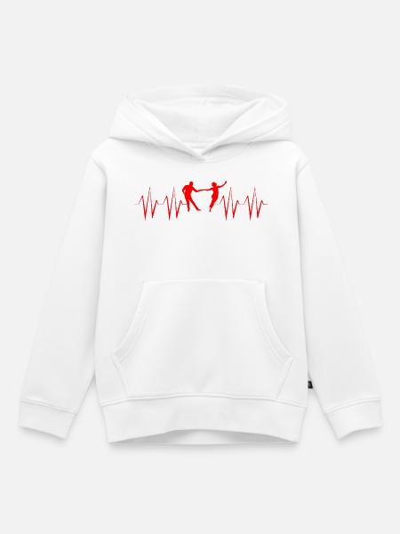 Swing Swing-Musik - Kinder Premium Organic Hoodie - Weiß