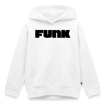 Logo funk audacieux - Sweat Premium à capuche enfant bio - blanc - Devant - AI Model Kid Female (0cm)