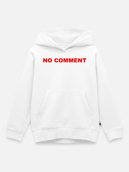 No_Comment - Kinder Premium Organic Hoodie - Weiß