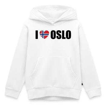 I love Oslo Norwegen - Kinder Premium Organic Hoodie - Weiß - Vorne - AI Model Kid Female (0cm)