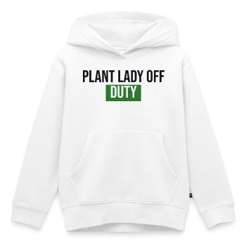 Plante En Dehors du Service - Don des Plantes - Sweat Premium à capuche enfant bio - blanc - Devant - AI Model Kid Female (0cm)