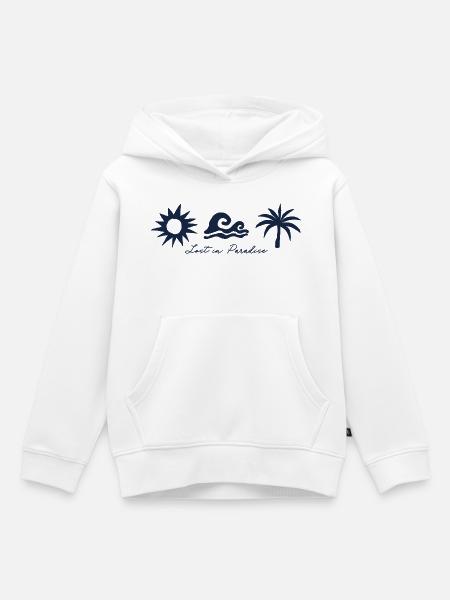LostinParadise - Kinder Premium Organic Hoodie - Weiß