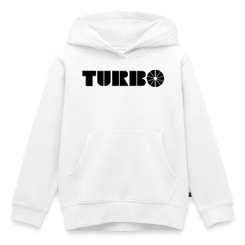 Turbo - Kinder Premium Organic Hoodie - Weiß - Vorne - AI Model Kid Female (0cm)