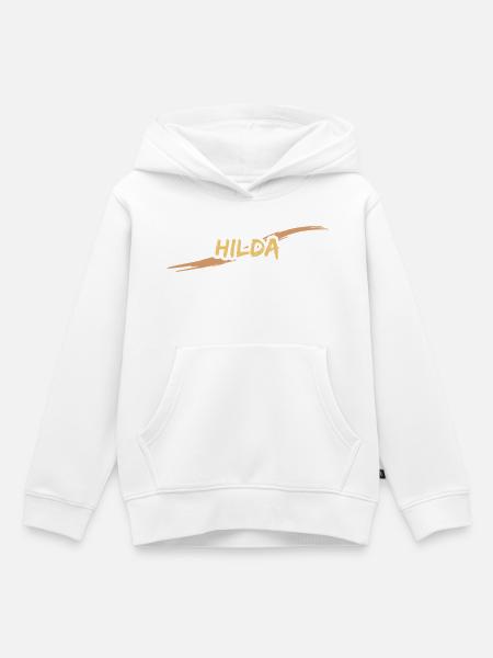Geschenk Hilda - Kinder Premium Organic Hoodie - Weiß