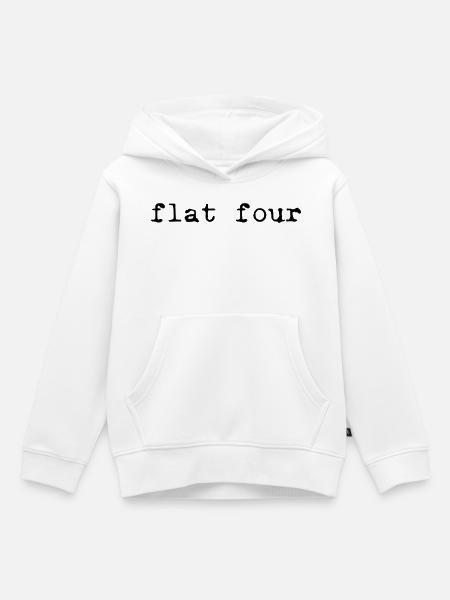 Flat sechs - Kinder Premium Organic Hoodie - Weiß