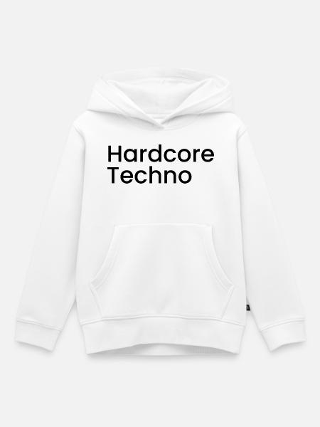 Hardcore-Techno - Kinder Premium Organic Hoodie - Weiß