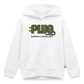 STECKER – Derzeit nicht verfügbar - Kinder Premium Organic Hoodie - Weiß - Vorne - AI Model Kid Female (0cm)